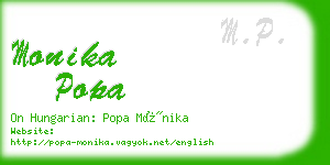 monika popa business card